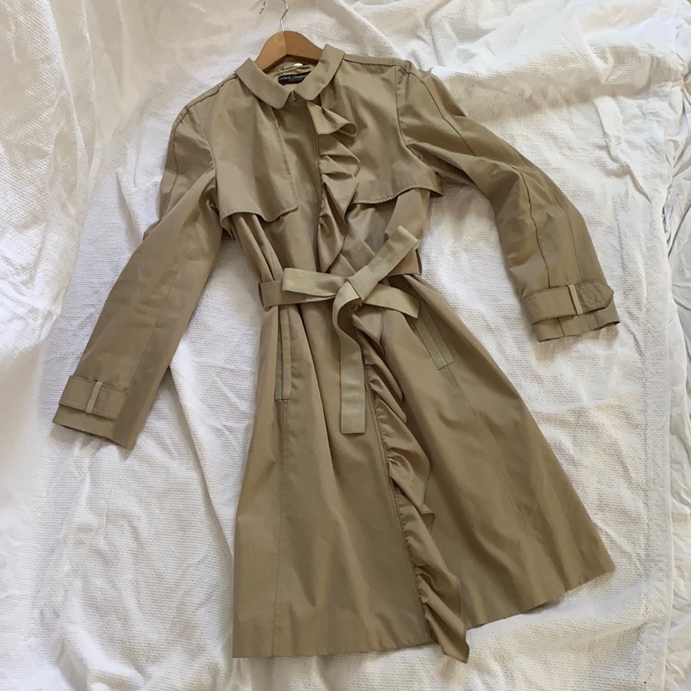 Dolce & Gabbana Beige Trench Coat